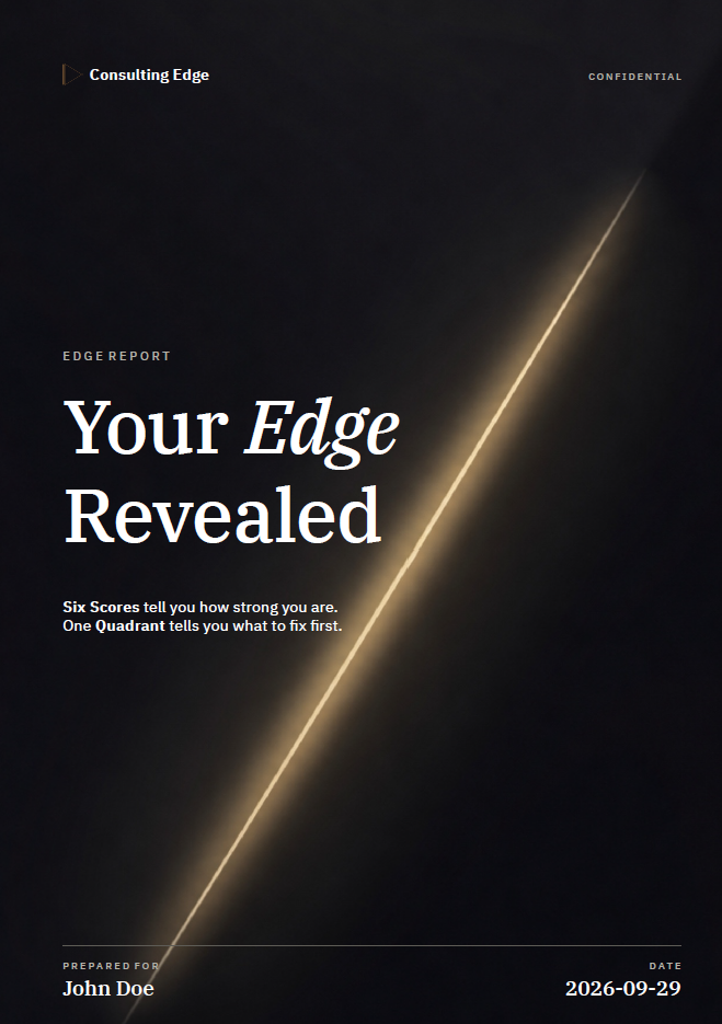 Report cover: Your Edge Revealed.